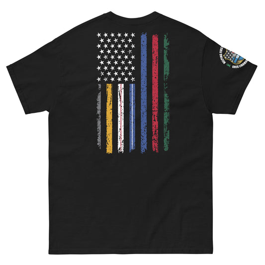 Support First Responders Flag Tee